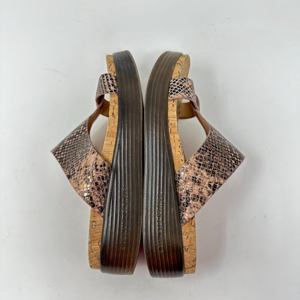 Donald Pliner Faina 5m Metallic Python Print Sand… - image 4